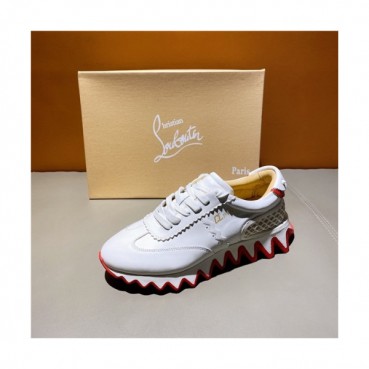 Christian Loubutin 2020 Men's Leather Sneakers - 크리스챤루부탱 2020 남성용 레더 스니커즈,Size(240