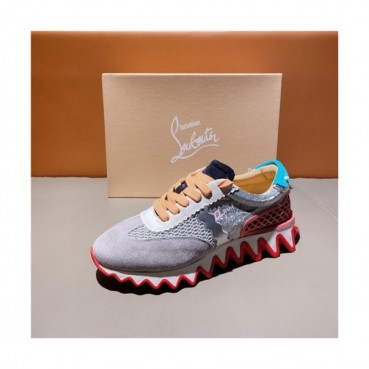 Christian Loubutin 2020 Men's Leather Sneakers - 크리스챤루부탱 2020 남성용 레더 스니커즈,Size(240