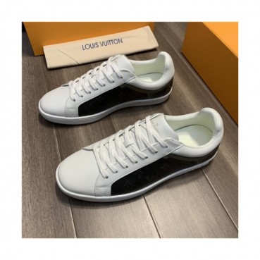Louis Vuitton 2020 Men's Leather Sneakers - 루이비통 2020 남성용 레더 스니커즈,Size(240