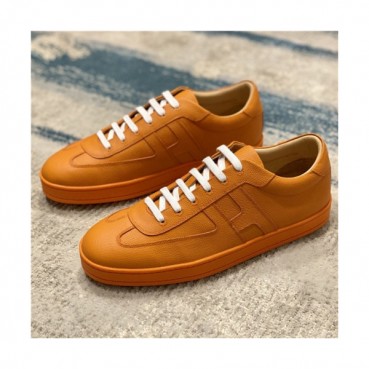 Hermes 2020 Men's Leather Sneakers - 에르메스 2020 남성용 레더 스니커즈,Size(240