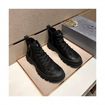Prada 2020 Men's Leather Sneakers - 프라다 2020 남성용 레더 스니커즈,Size(240
