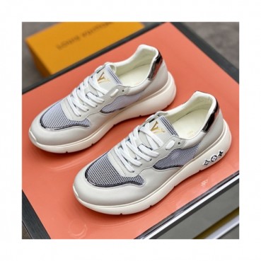 Louis Vuitton 2020 Men's Leather Sneakers - 루이비통 2020 남성용 레더 스니커즈,Size(240