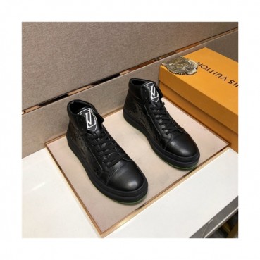 Louis Vuitton 2020 Men's Leather Sneakers - 루이비통 2020 남성용 레더 스니커즈,Size(240
