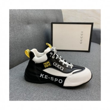 Gucci 2020 Men's Leather Sneakers - 구찌 2020 남성용 레더 스니커즈,Size(240