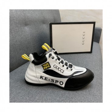 Gucci 2020 Men's Leather Sneakers - 구찌 2020 남성용 레더 스니커즈,Size(240