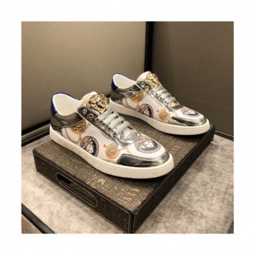 Versace 2020 Men's Leather Sneakers - 베르사체 2020 남성용 레더 스니커즈,Size(240