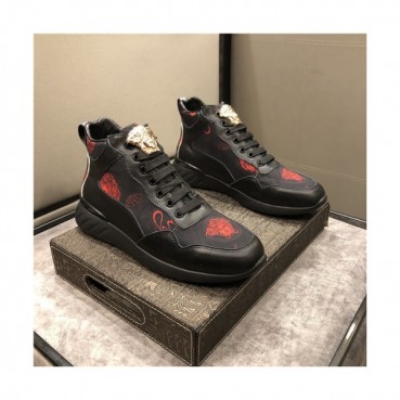 Versace 2020 Men's Leather Sneakers - 베르사체 2020 남성용 레더 스니커즈,Size(240