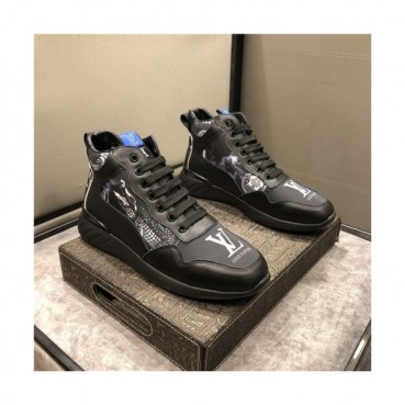 Louis Vuitton 2020 Men's Leather Sneakers - 루이비통 2020 남성용 레더 스니커즈,Size(240