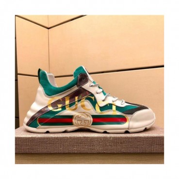 Gucci 2020 Men's Leather Sneakers - 구찌 2020 남성용 레더 스니커즈,Size(240