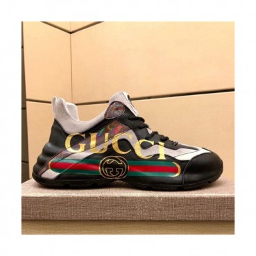 Gucci 2020 Men's Leather Sneakers - 구찌 2020 남성용 레더 스니커즈,Size(240