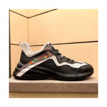 Gucci 2020 Men's Leather Sneakers - 구찌 2020 남성용 레더 스니커즈,Size(240