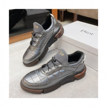 Dior 2020 Men's Leather Sneakers - 디올 2020 남성용 레더 스니커즈,Size(240