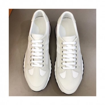 Hermes 2020 Men's Leather Sneakers - 에르메스 2020 남성용 레더 스니커즈,Size(240