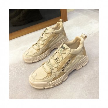 Gucci 2020 Men's Leather Sneakers - 구찌 2020 남성용 레더 스니커즈,Size(240