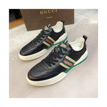 Gucci 2020 Men's Leather Sneakers - 구찌 2020 남성용 레더 스니커즈,Size(240