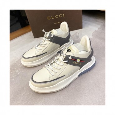 Gucci 2020 Men's Leather Sneakers - 구찌 2020 남성용 레더 스니커즈,Size(240