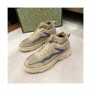 Gucci 2020 Men's Leather Sneakers - 구찌 2020 남성용 레더 스니커즈,Size(240