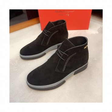Salvatore Ferragamo 2020 Men's Leather Sneakers - 페라가모 2020 남성용 레더 스니커즈,Size(240