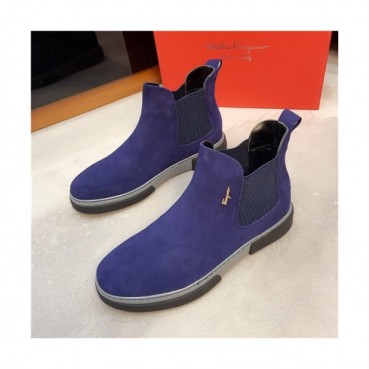 Salvatore Ferragamo 2020 Men's Leather Sneakers - 페라가모 2020 남성용 레더 스니커즈,Size(240