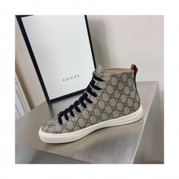 Gucci 2020 Men's Leather Sneakers - 구찌 2020 남성용 레더 스니커즈,Size(240