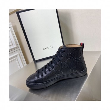 Gucci 2020 Men's Leather Sneakers - 구찌 2020 남성용 레더 스니커즈,Size(240