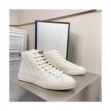 Gucci 2020 Men's Leather Sneakers - 구찌 2020 남성용 레더 스니커즈,Size(240