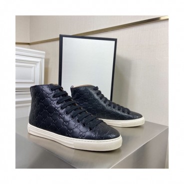 Gucci 2020 Men's Leather Sneakers - 구찌 2020 남성용 레더 스니커즈,Size(240