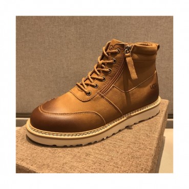 Ugg 2020 Men's Leather Wool Sneakers - 어그 2020 남서용 레더 울 스니커즈,Size(240