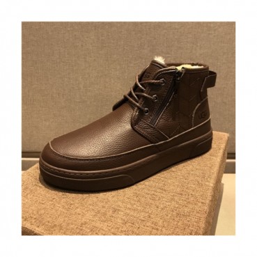 Ugg 2020 Men's Leather Wool Sneakers - 어그 2020 남서용 레더 울 스니커즈,Size(240