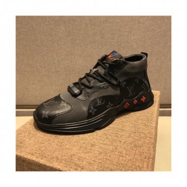 Louis Vuitton 2020 Men's Leather Sneakers - 루이비통 2020 남서용 레드 스니커즈,Size(240