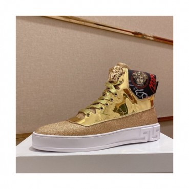 Versace 2020 Men's Leather Sneakers - 베르사체 2020 남서용 레더 스니커즈,Size(240