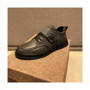 Louis Vuitton 2020 Men's Leather Sneakers - 루이비통 2020 남성용 레더 스니커즈,Size(245