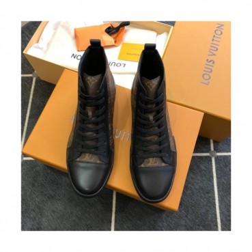Louis Vuitton 2020 Men's Leather Sneakers - 루이비통 2020 남성용 레더 스니커즈, Size(240