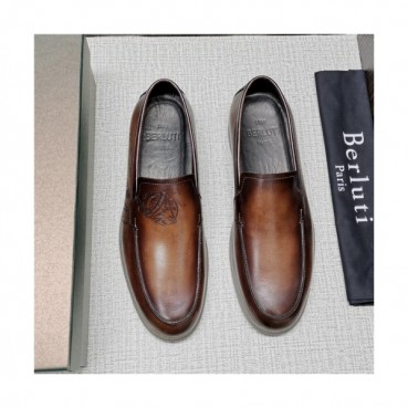 Berluti 2020 Men's Leather Sneakers - 벨루티 2020 남성용 레더 스니커즈, Size(240