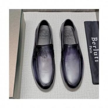 Berluti 2020 Men's Leather Sneakers - 벨루티 2020 남성용 레더 스니커즈, Size(240