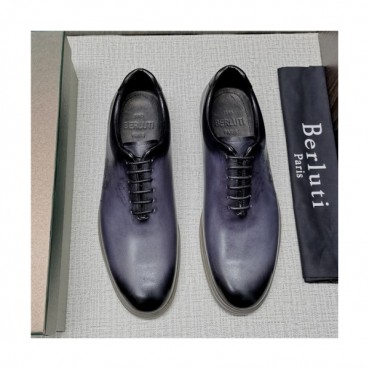 Berluti 2020 Men's Leather Sneakers - 벨루티 2020 남성용 레더 스니커즈, Size(240
