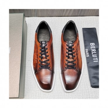 Berluti 2020 Men's Leather Sneakers - 벨루티 2020 남성용 레더 스니커즈, Size(240