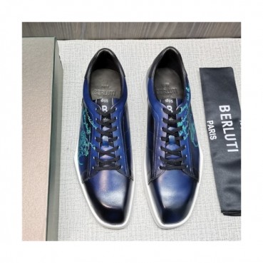 Berluti 2020 Men's Leather Sneakers - 벨루티 2020 남성용 레더 스니커즈, Size(240