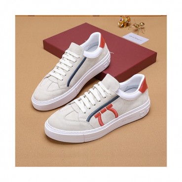 Ferragamo 2020 Mens Leather Sneakers - 페라가모 2020 남성용 레더 스니커즈, FGMS0376,Size(240 