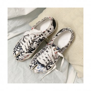 Maison Margiela 2020 Mm / Wm Canvas Sneakers - 메종 마르지엘라 2020 남여공용 캔버스 스니커즈, MMS0041.Size(225 