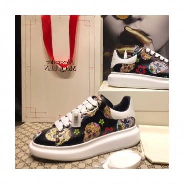 Alexander McQueen 2020 Mm/Wm Leather Sneakers - 알렉산더맥퀸 2020 남여공용 레더 스니커즈 AMQS0136,Size(220 