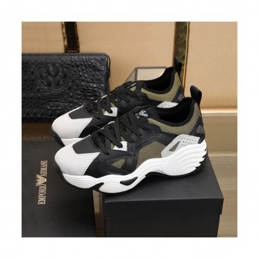 Armani 2020 Mens Leather Sneakers  - 알마니 2020 남성용 레더 스니커즈 ARMS0311,Size(240 