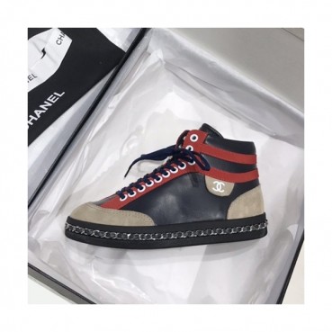 Chanel 2020 Ladies Leather Sneakers - 샤넬 2020  여성용 레더 스니커즈 CHAS0448.Size(225 