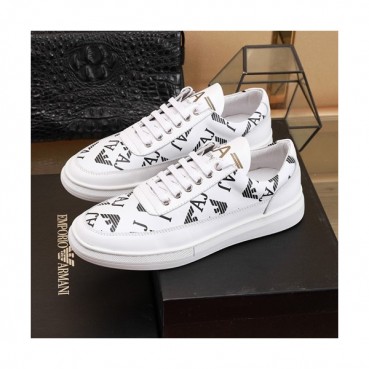 Armani 2020 Mens Leather Sneakers  - 알마니 2020 남성용 레더 스니커즈 ARMS0286,Size(240 