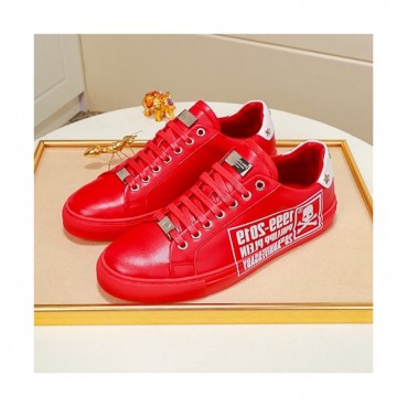 Philipp plein 2020 Mens Leather Sneakers  - 필립플레인 2020 남성용 레더 스니커즈 PPS0209,Size(240 