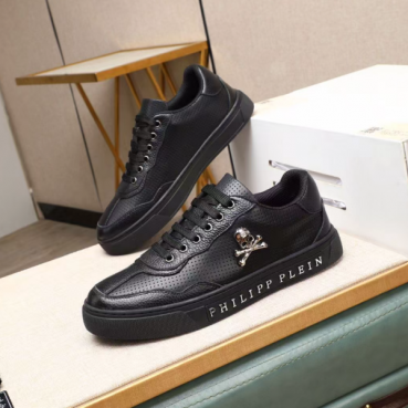Philipp plein 2025 Mens Leather Sneakers  - 필립플레인 2025 남성용 레더 스니커즈 PPS0208,Size(240 