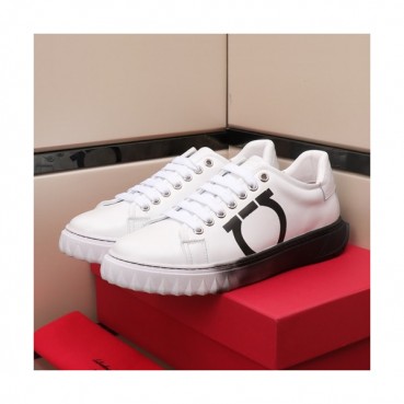 Ferragamo 2019 Mens Leather Sneakers - 페라가모 2019 남성용 레더 스니커즈, FGMS00285,Size(240 
