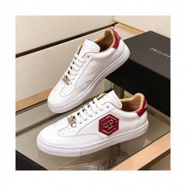 Philipp plein 2020 Mens Leather Sneakers  - 필립플레인 2020 남성용 레더 스니커즈 PPS0201,Size(240 