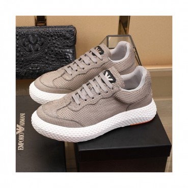 Armani 2020 Mens Leather Sneakers  - 알마니 2020 남성용 레더 스니커즈 ARMS0232,Size(240 