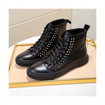 Giuseppe Zanoti 2020 Mens Leather Sneakers - 쥬세페자노티 2020 남성용 레더 스니커즈 GZS0057,Size(240 